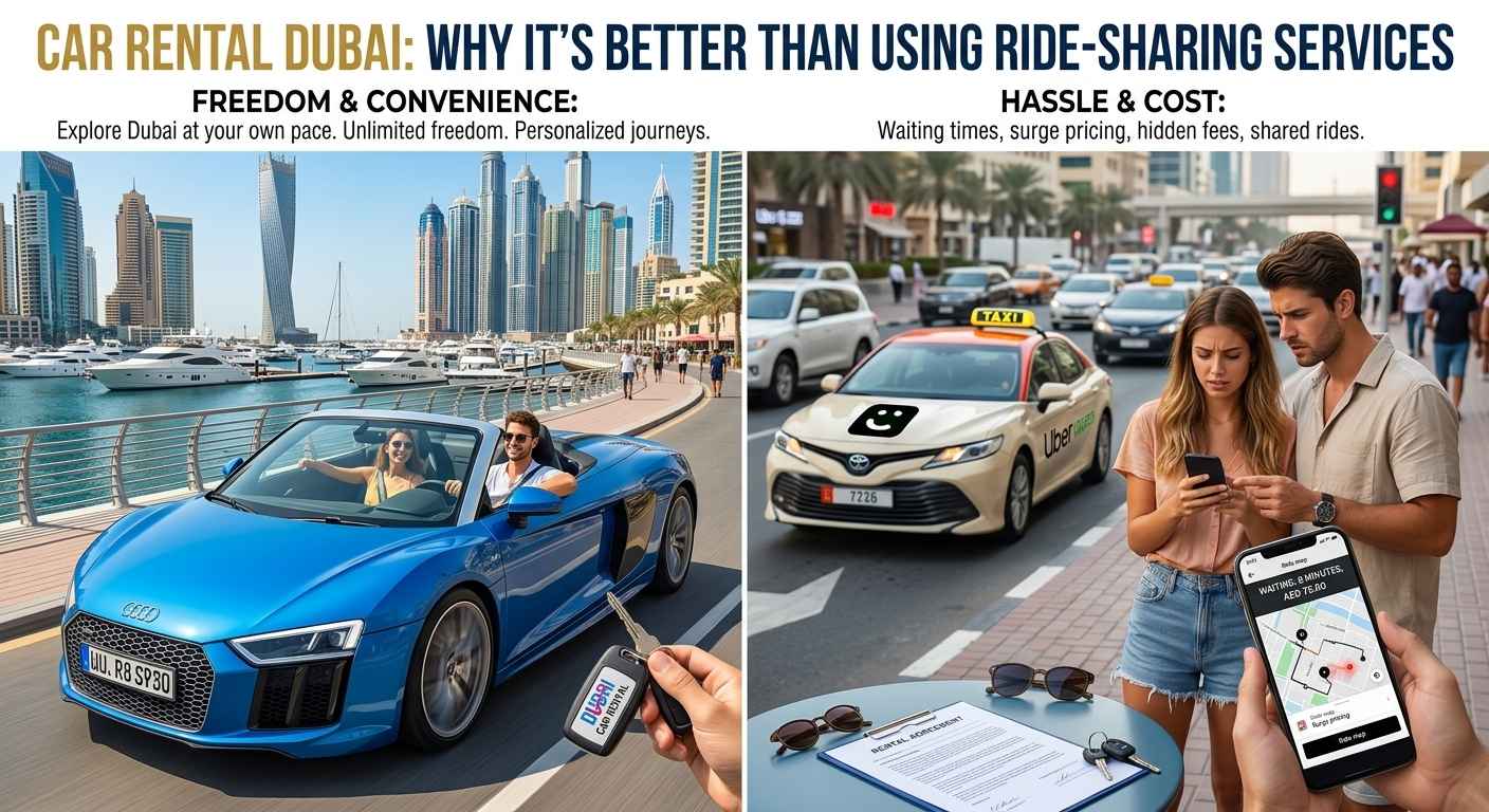 Car Rental Dubai: Why it’s better than Using Ride-Sharing Services